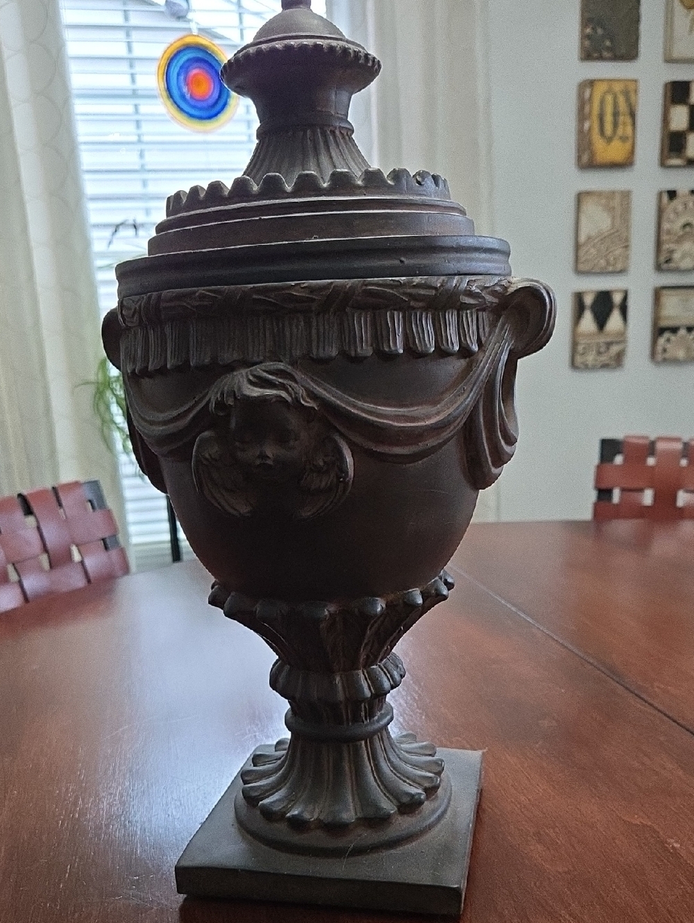 Classic Decorative Urn Accent in Dark Bronze